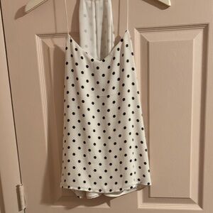 Express Black and White Polka Dot Camisole